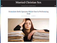 Tablet Screenshot of marriedchristiansex.com